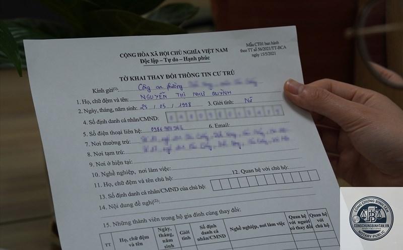 điều chỉnh thông tin cư trú - Hình 2
