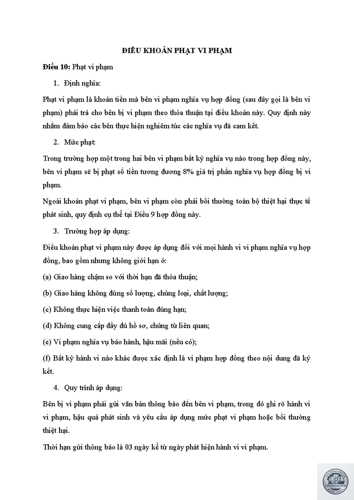 điều khoản phạt l&agrave; g&igrave; - H&igrave;nh 1