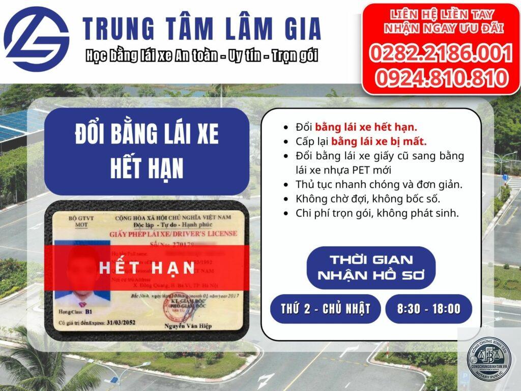 đổi bằng lái do hết hạn