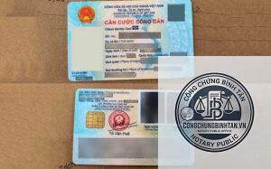 đổi căn cước khác tỉnh