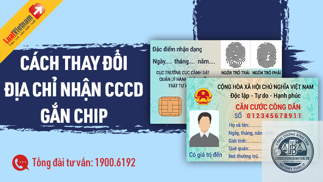 đổi địa chỉ trên căn cước
