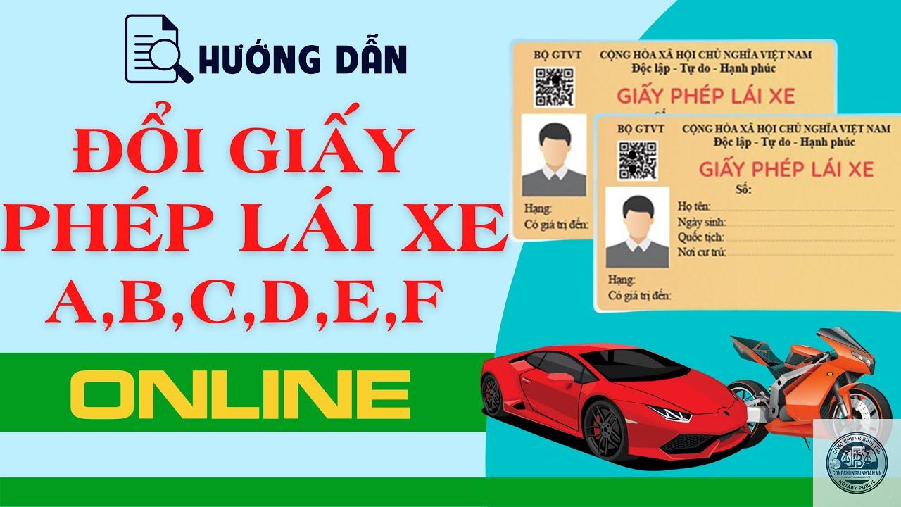 đổi giấy ph&eacute;p l&aacute;i xe online - H&igrave;nh 2