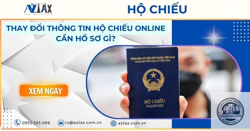 đổi hộ chiếu khi thay đổi thông tin cá nhân