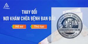 đổi nơi khám chữa bệnh ban đầu