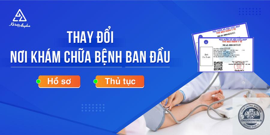 đổi nơi khám chữa bệnh ban đầu