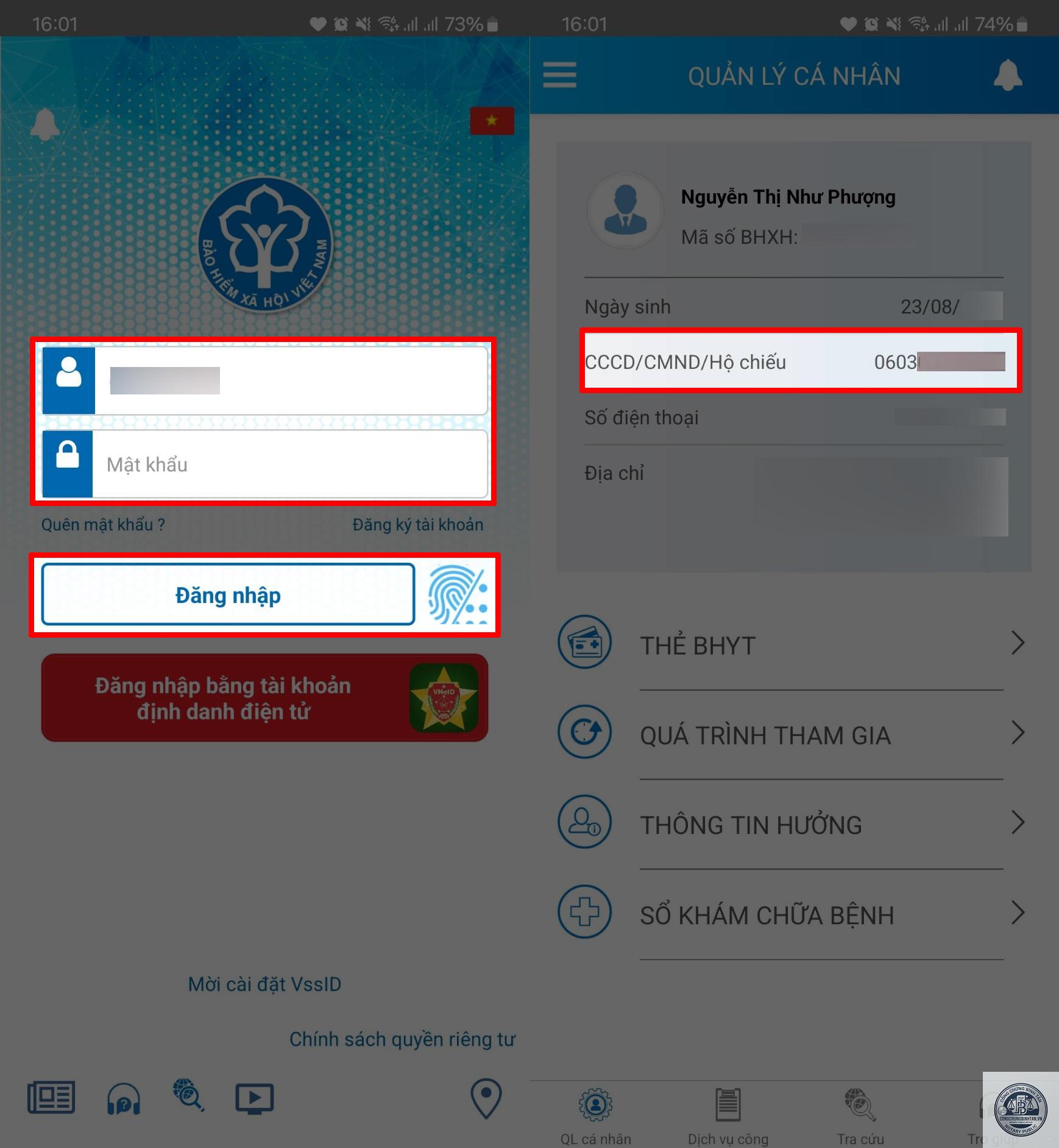 đổi số căn cước tr&ecirc;n bảo hiểm - H&igrave;nh 3
