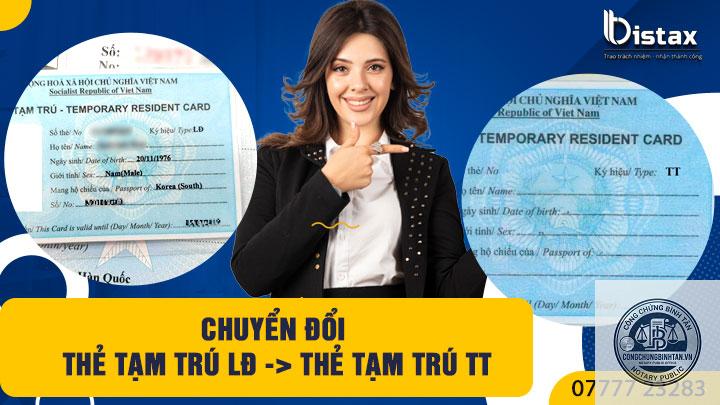 đổi thẻ tạm trú