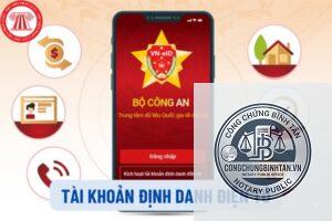 đổi thông tin định danh