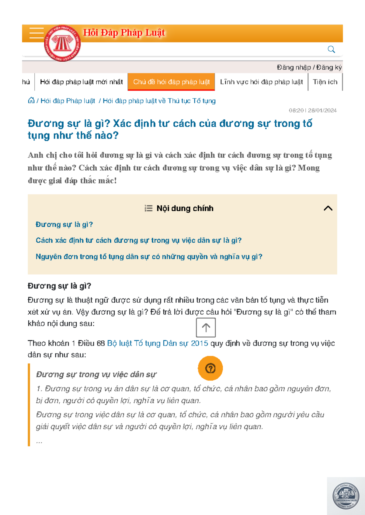 đương sự l&agrave; g&igrave; - H&igrave;nh 1