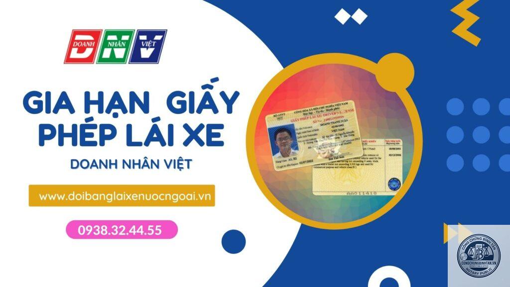 gia hạn bằng lái xe