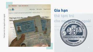gia hạn thẻ tạm trú