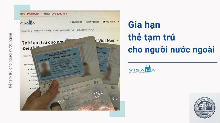 gia hạn thẻ tạm trú