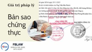 giá trị pháp lý của bản sao chứng thực