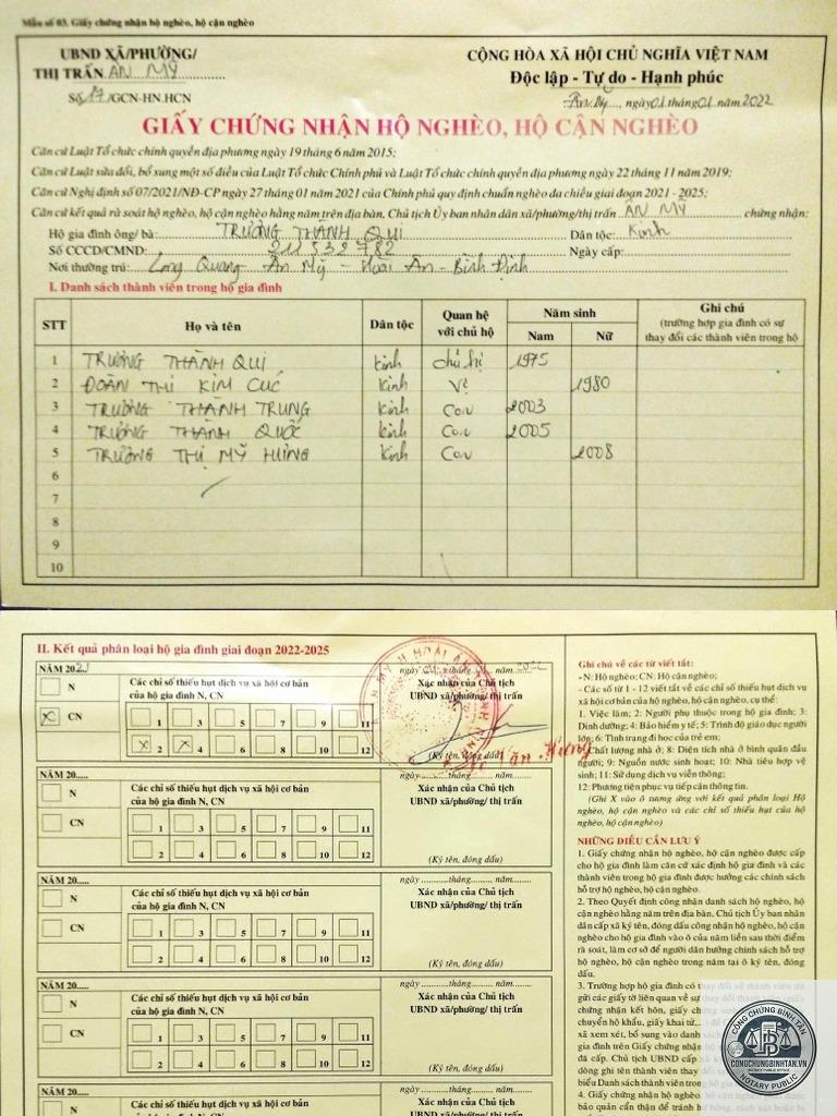 giấy chứng nhận cận ngh&egrave;o - H&igrave;nh 2