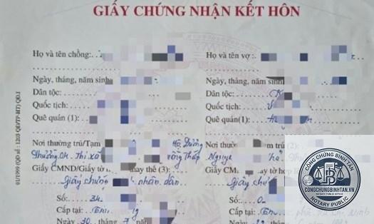 giấy chứng nhận kết hôn - Hình 4