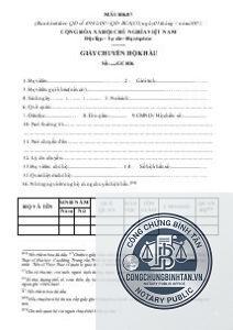 giấy chuyển hộ khẩu