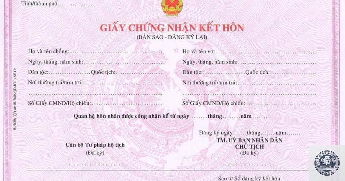giấy đăng k&yacute; kết h&ocirc;n bị mờ - H&igrave;nh 1