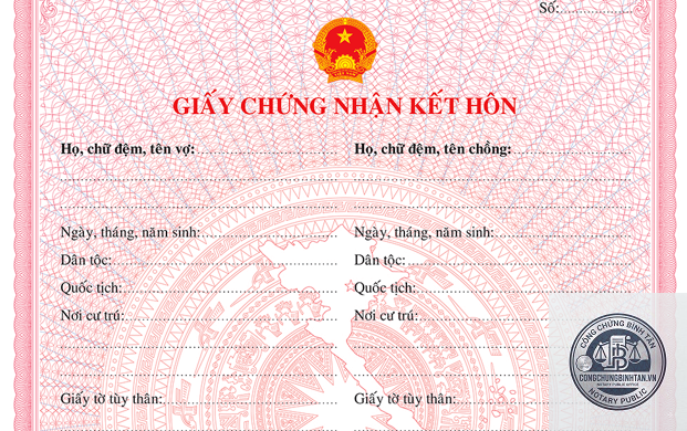 giấy đăng ký kết hôn là gì