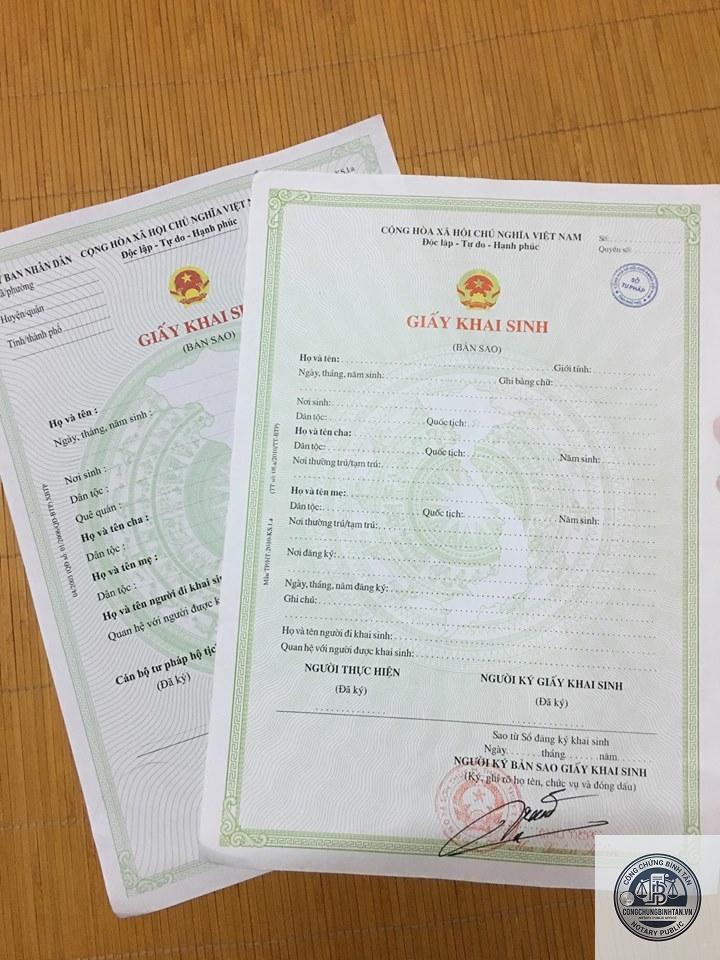 giấy khai sinh bản sao có thời hạn không