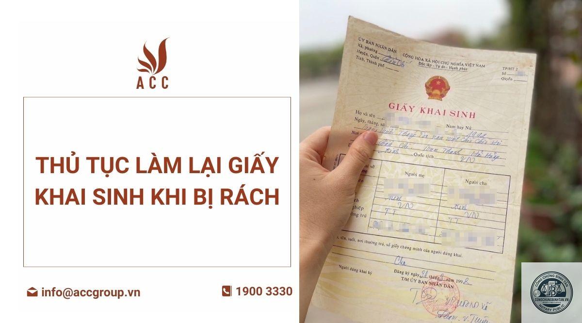 giấy khai sinh bị rách - Hình 1