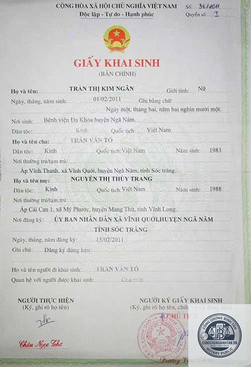 giấy khai sinh bị sai - Hình 4