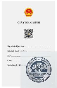 giấy khai sinh điện tử có giá trị không