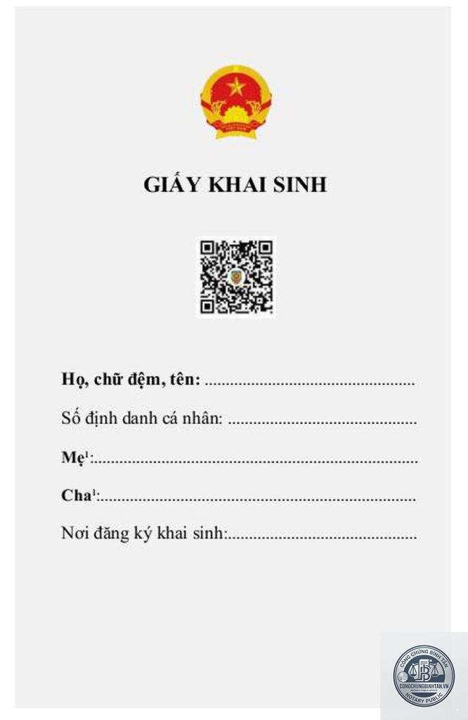 giấy khai sinh điện tử có giá trị không