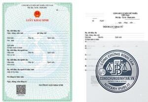 giấy khai sinh điện tử tải ở đâu