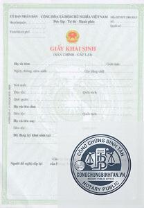giấy khai sinh mất góc có sao không