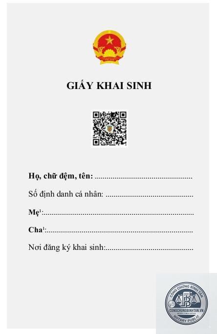 giấy khai sinh mới có mã qr - Hình 3