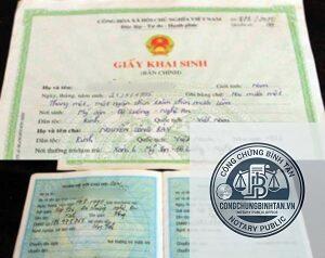 giấy khai sinh sai họ tên mẹ