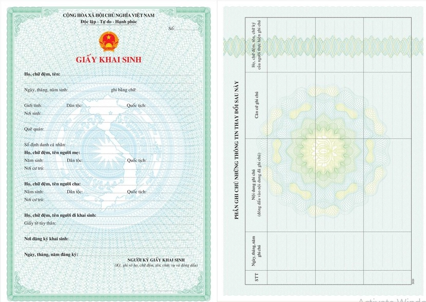giấy khai sinh số h&oacute;a - H&igrave;nh 2