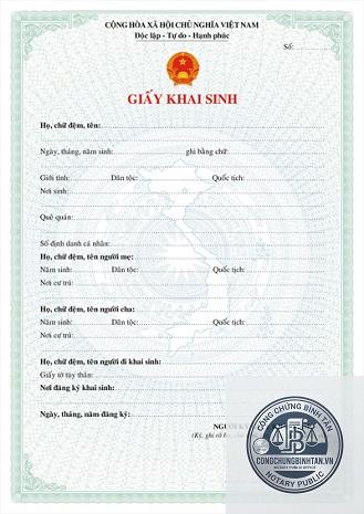 giấy khai sinh song ngữ - Hình 4