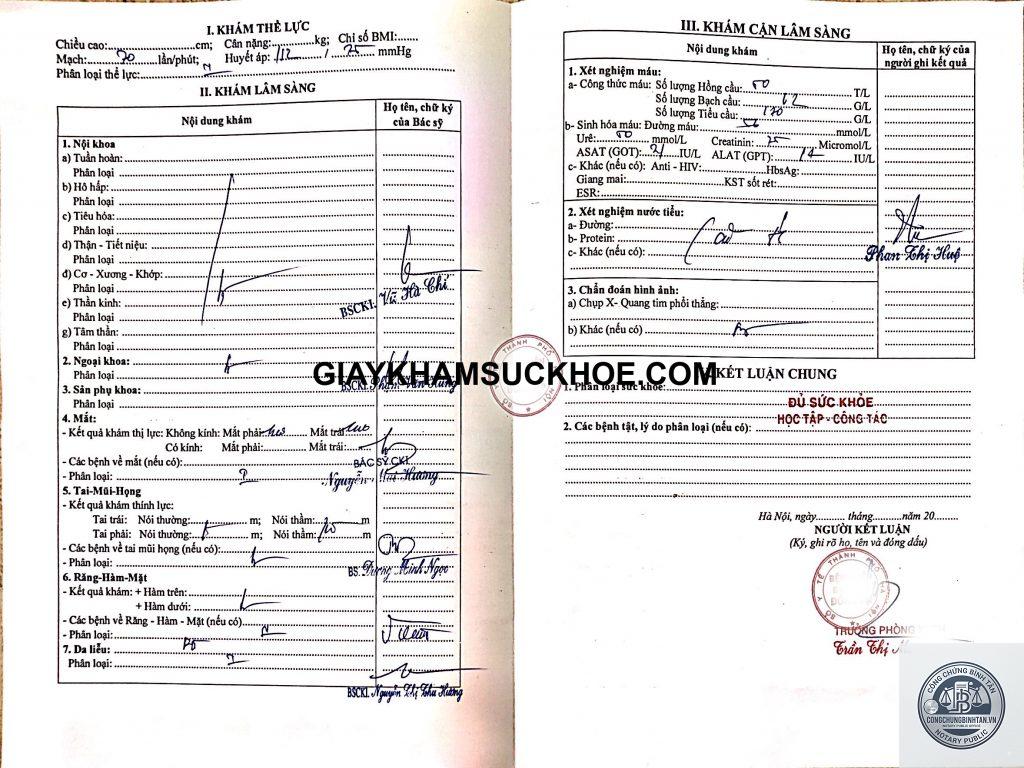 giấy kh&aacute;m sức khỏe đi học - H&igrave;nh 4