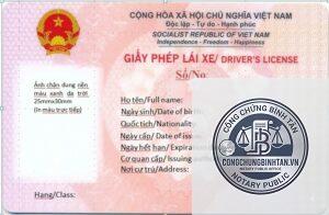 giấy phép lái xe