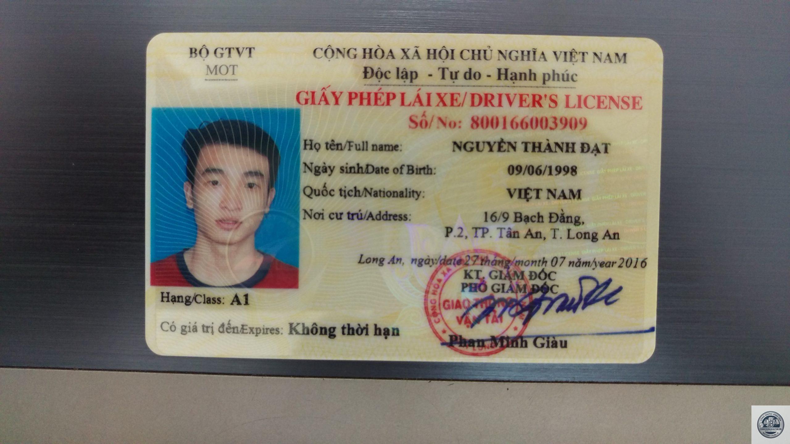 giấy phép lái xe - Hình 4