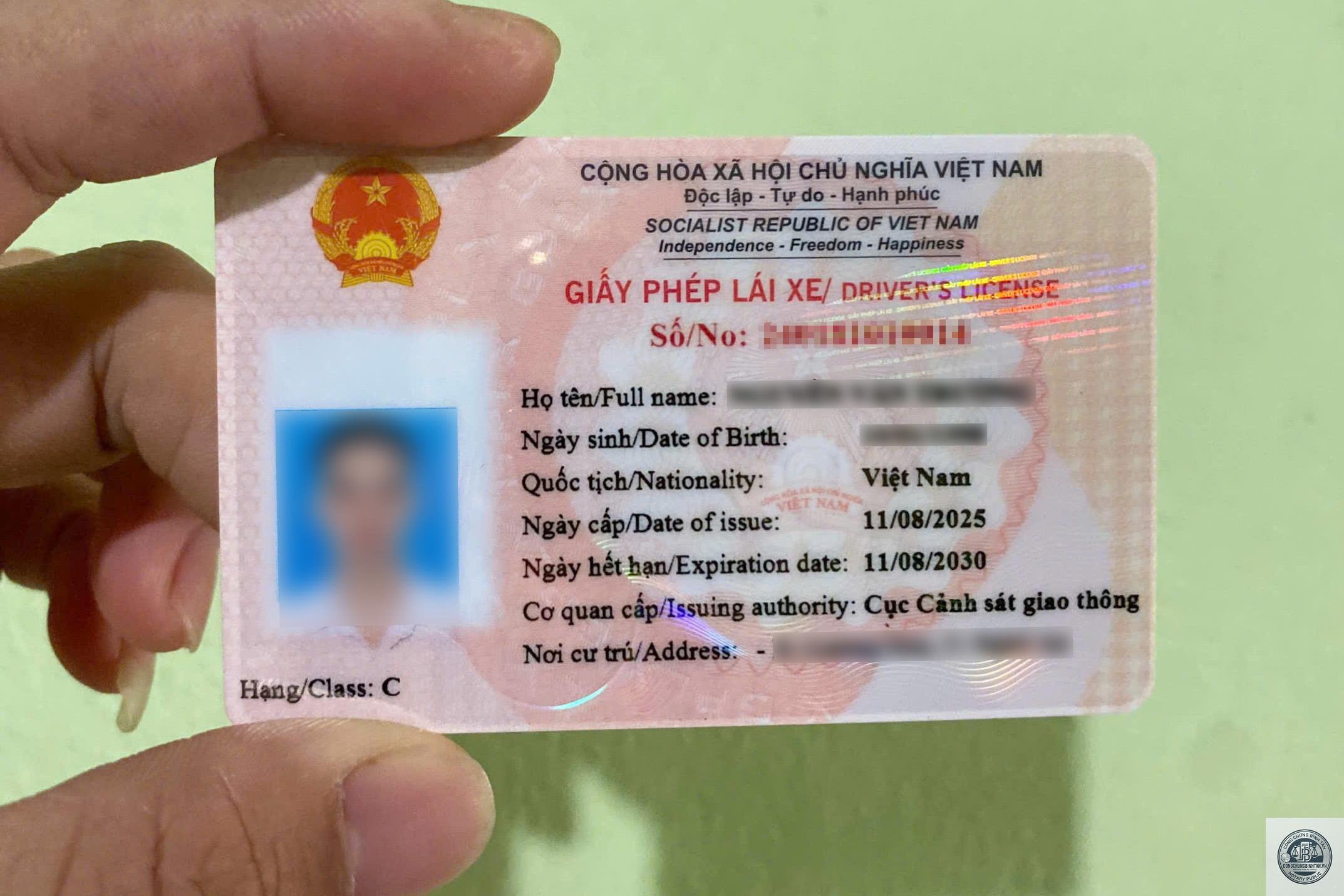 giấy phép lái xe - Hình 5