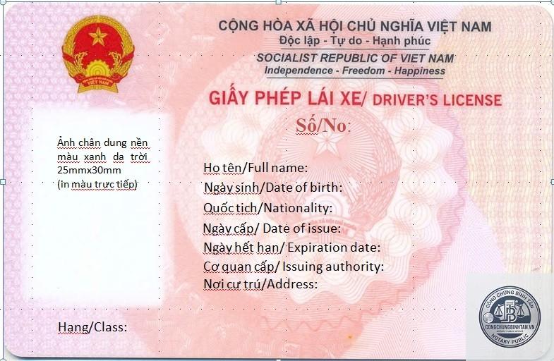 giấy phép lái xe - Hình 1