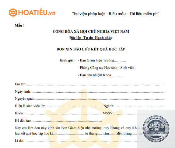 giấy tờ bảo lưu kết quả học tập - H&igrave;nh 4