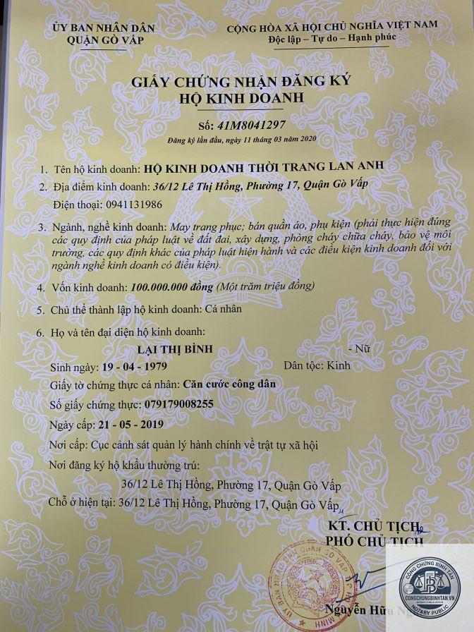 giấy tờ cá nhân đăng ký hộ kinh doanh - Hình 3