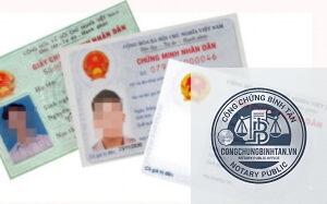 giấy tờ cá nhân định cư