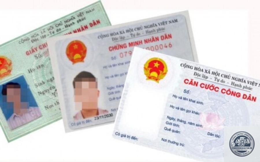 giấy tờ cá nhân định cư