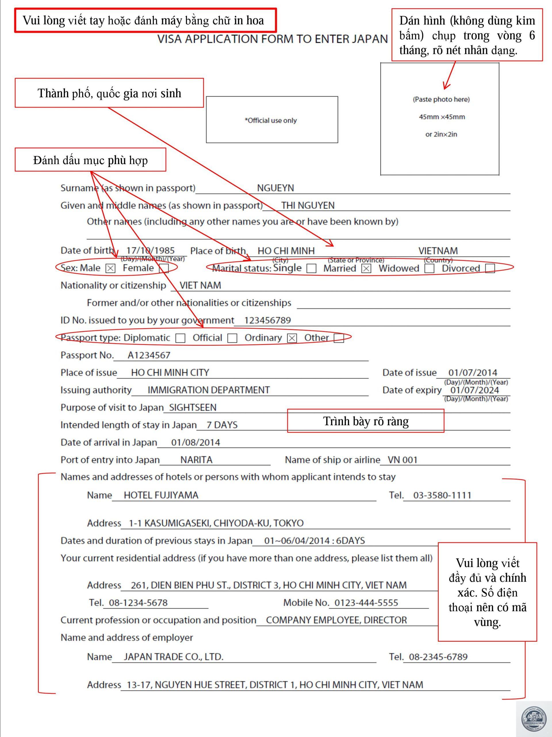 giấy tờ cá nhân xin visa - Hình 2
