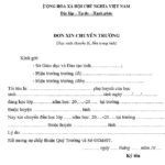giấy tờ chuyển trường