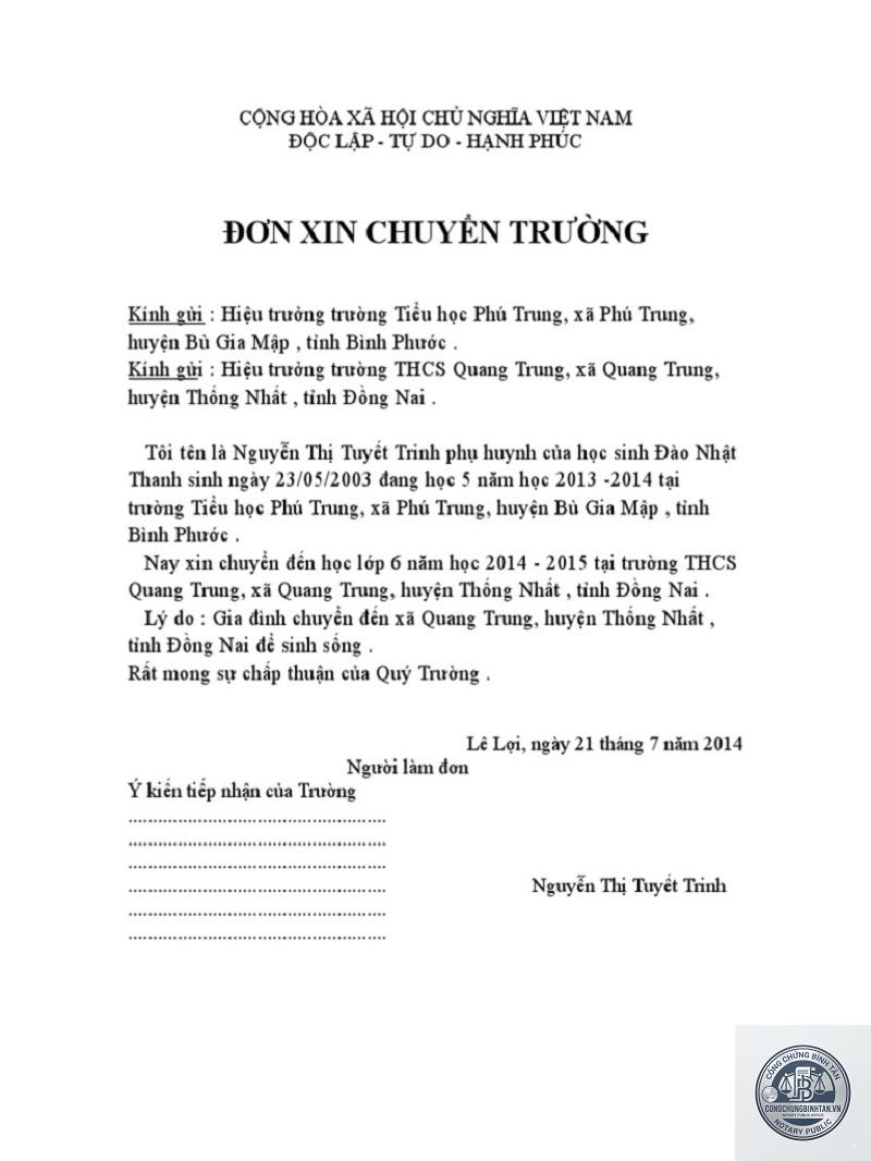 giấy tờ chuyển trường - H&igrave;nh 3
