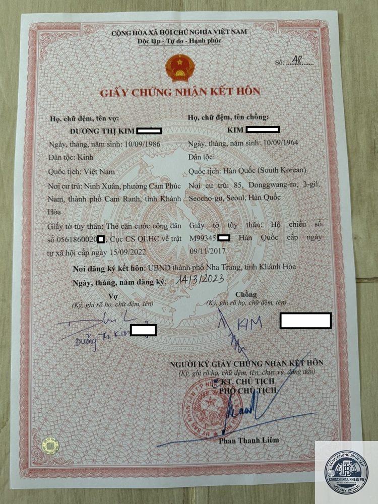 giấy tờ kết hôn với người nước ngoài - Hình 4