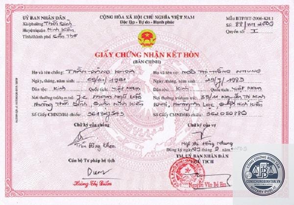 giấy tờ khi đăng ký kết hôn - Hình 5