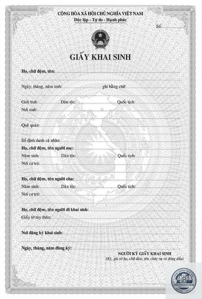 giấy tờ khi khai sinh cho con - Hình 3