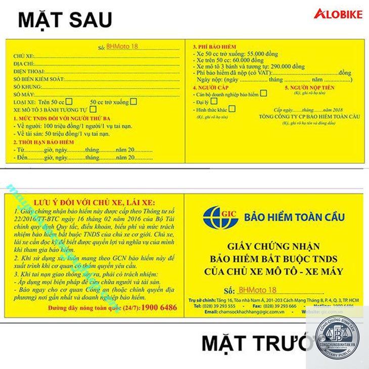 giấy tờ mua bảo hiểm xe m&aacute;y - H&igrave;nh 5