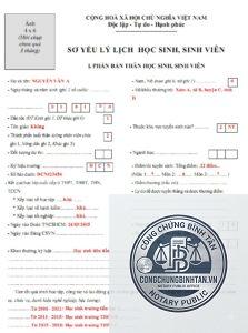 giấy tờ nhập học cao đẳng